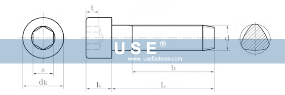 DIN 7500 E - Socket Hexagon Head Thread Rolling Screws